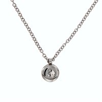 Collana Damiani Donna Minou Fullpave in Oro bianco Diamante 0.26 Ct 20091059 - 20091059